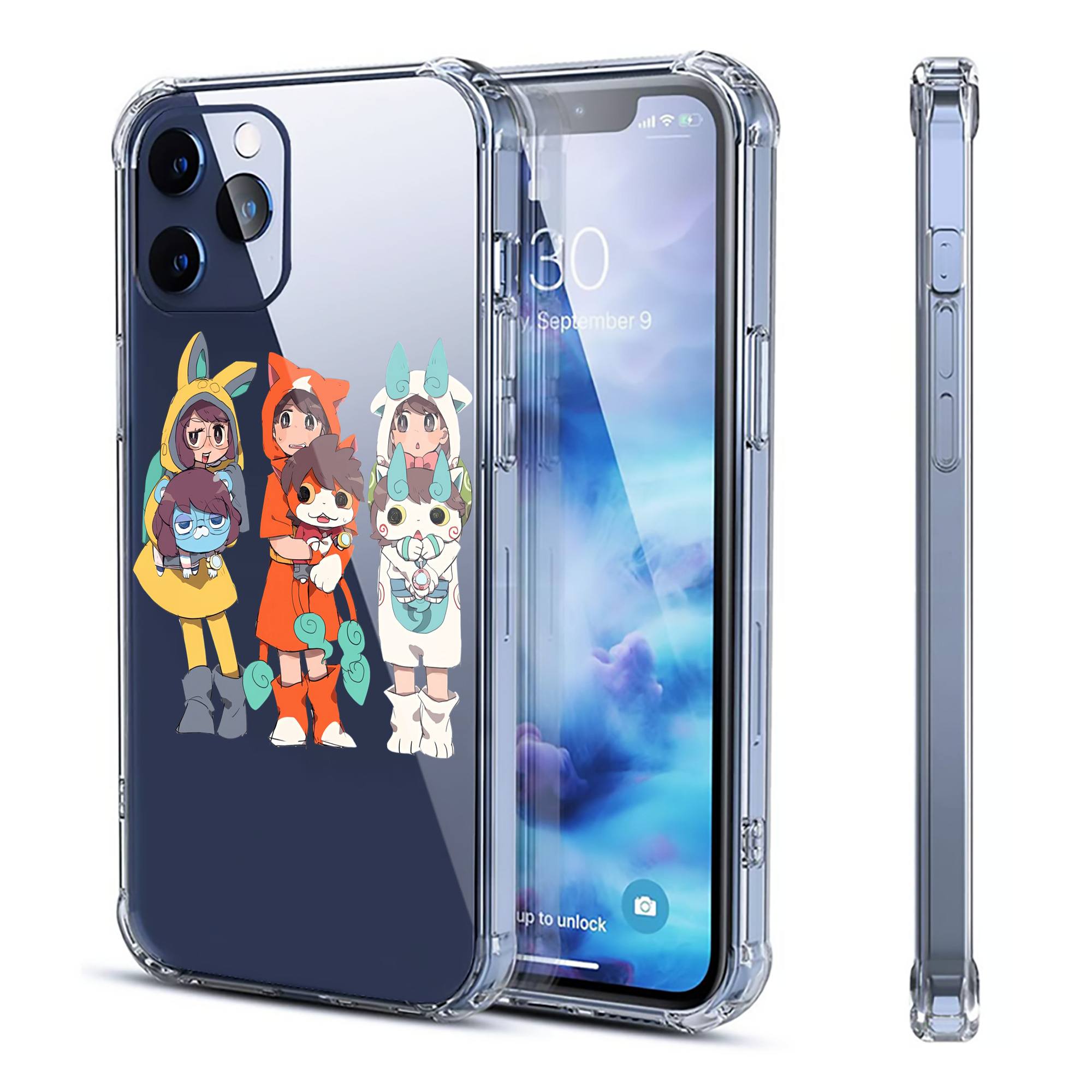 （画像用） 妖怪ウォッチ Yo-kai Watch 【iPhone 12シリーズ対応】透明スマホケース（クリアソフトケース）